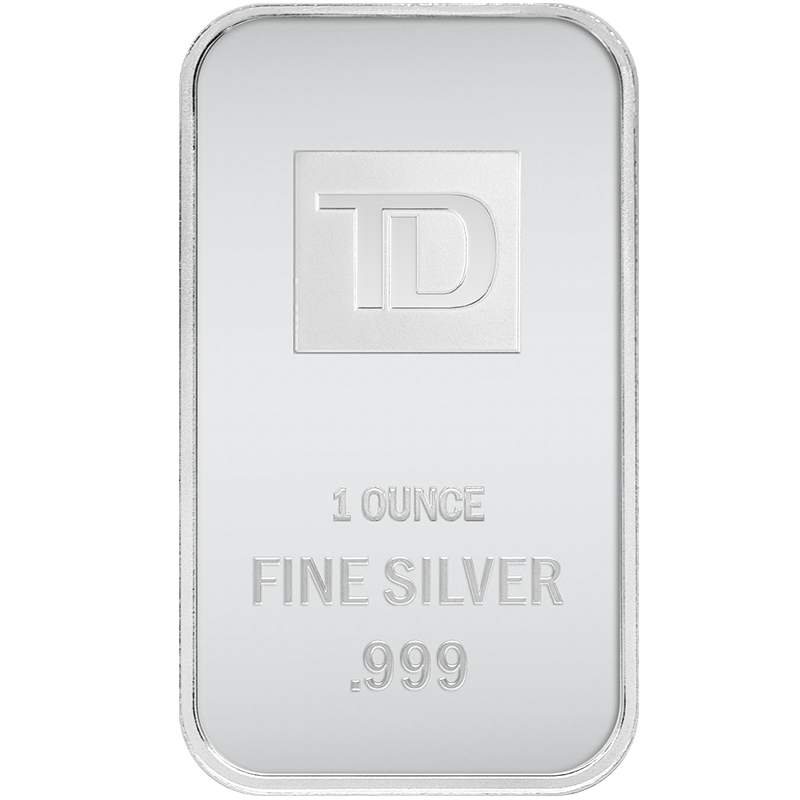 Image for 1 oz. TD Silver Bar from TD Precious Metals